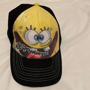 SpongeBob ball cap. Velcro adjustable. One size